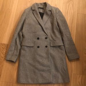 Zara grey pea coat